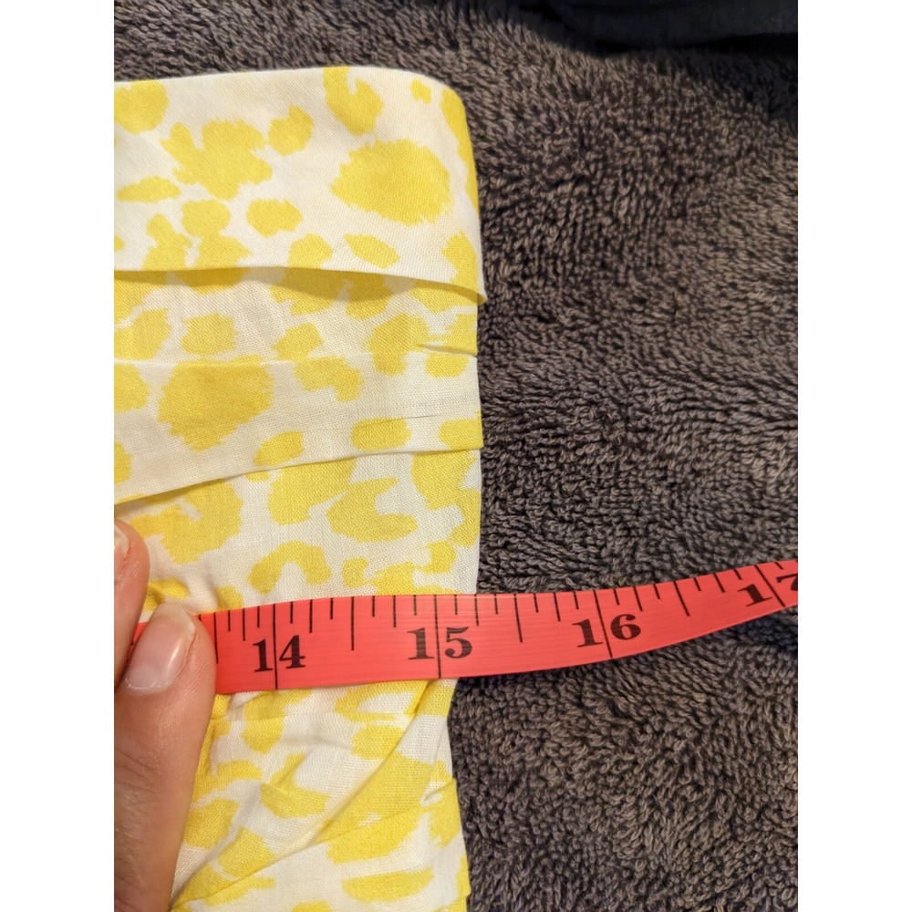 Du Paradis Animal Print Cotton Voile Fit & Flare Yellow Sundress Size Small NWOT - Picture 4 of 10